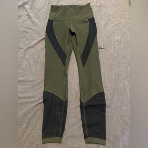 lululemon athletica Olive and Black Active Leggings
